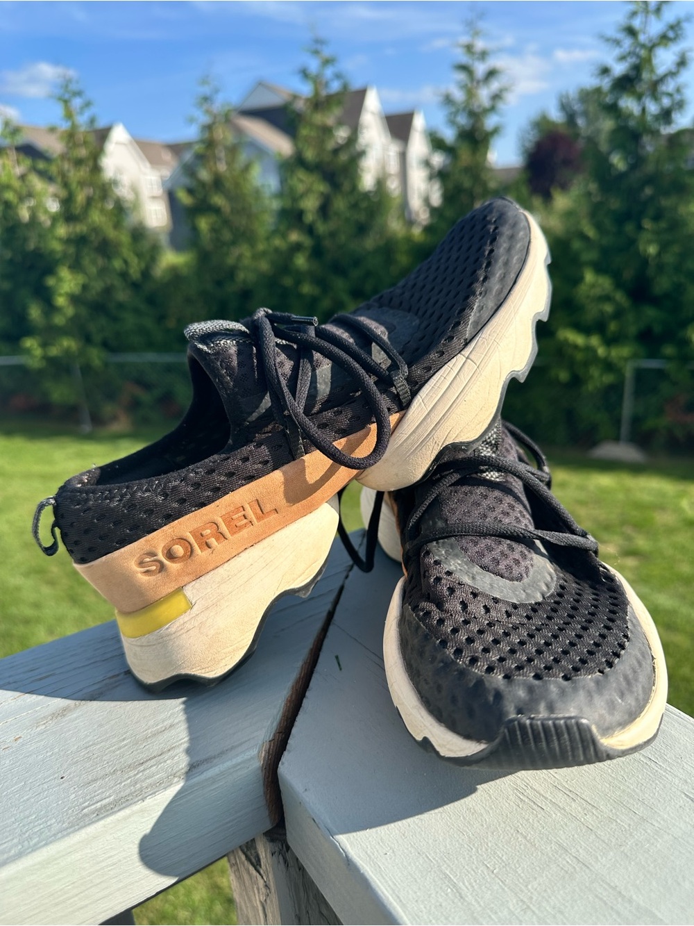 Sorel | Black Women's Kinetic Impact Lace Sneakers | Size 7.5